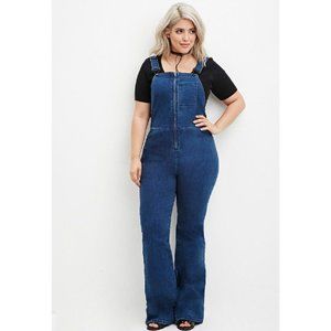 Retro Plus Flared Overalls
